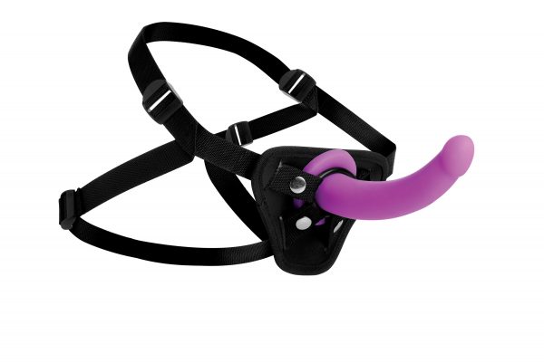 Navigator Silicone G-Spot Dildo with Harness - Image 2