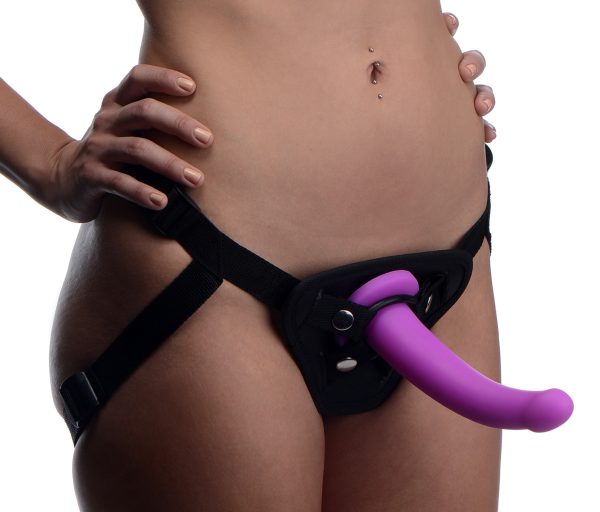 Navigator Silicone G-Spot Dildo with Harness - Image 6