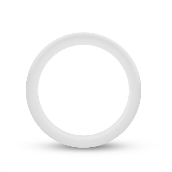 Performance Silicone Glo Cock Ring White Glow - Image 2