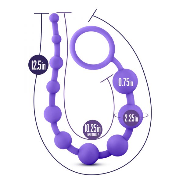 Luxe Silicone 10 Beads Purple - Image 4