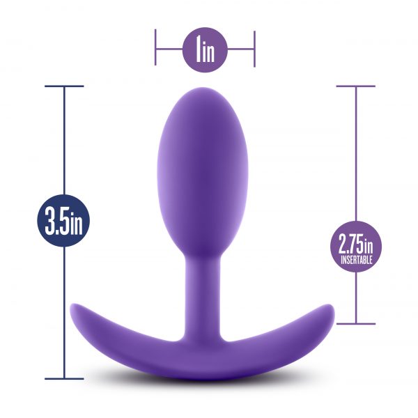 Luxe Wearable Vibra Slim Plug Small Purple - Image 6