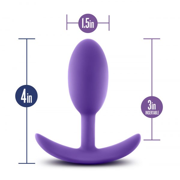 Luxe Wearable Vibra Slim Plug Medium Purple - Image 5