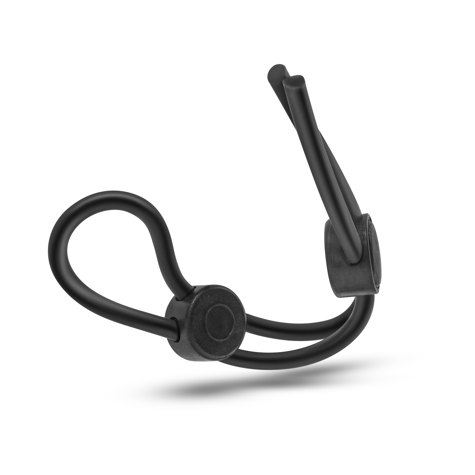 Stay Hard Silicone Double Loop Cock Ring Black - Image 3