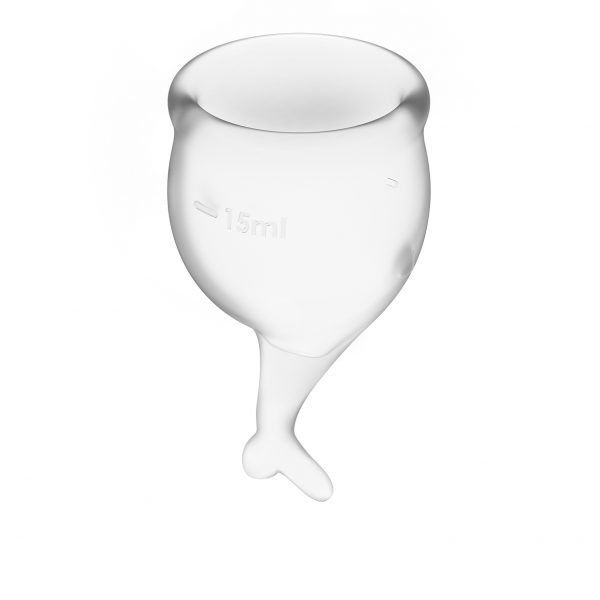Feel Secure Menstrual Cup Transparent 2pcs - Image 2