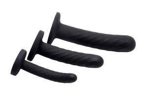 Trinity Strap-On Silicone 3 Pc Dildo Set