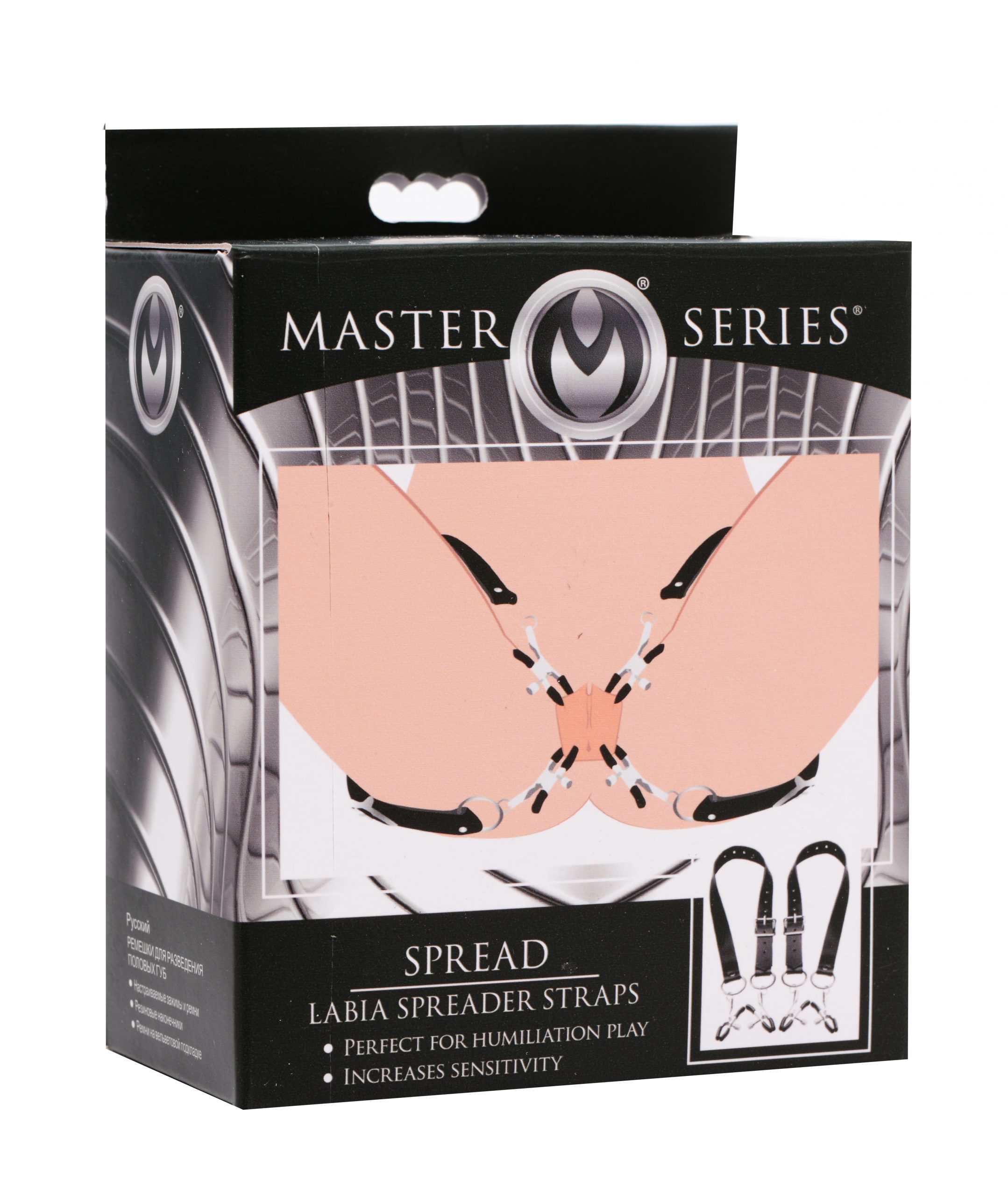 Labia Spreader Straps with Clamps
