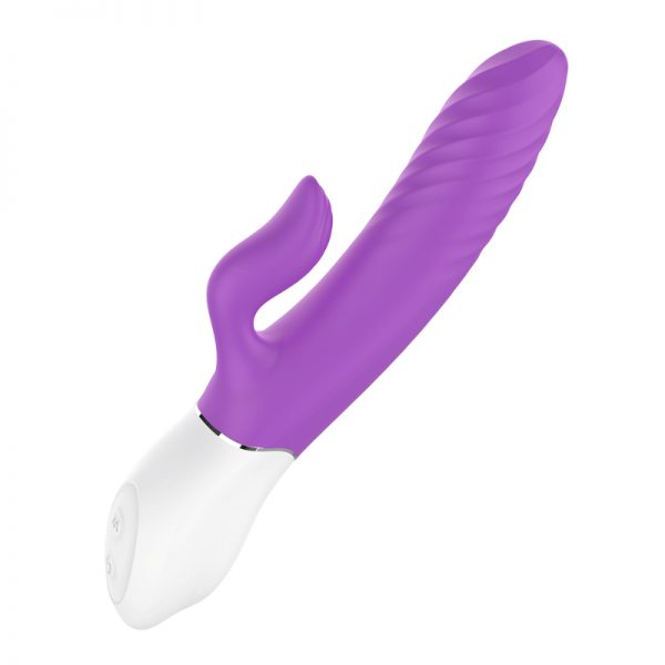 Lighter Thrusting Rabbit Vibrator Purple - Image 2