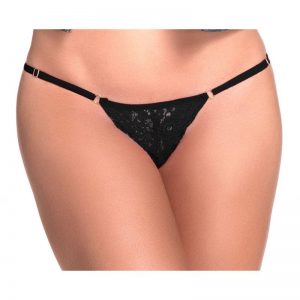 High Leg Thong black