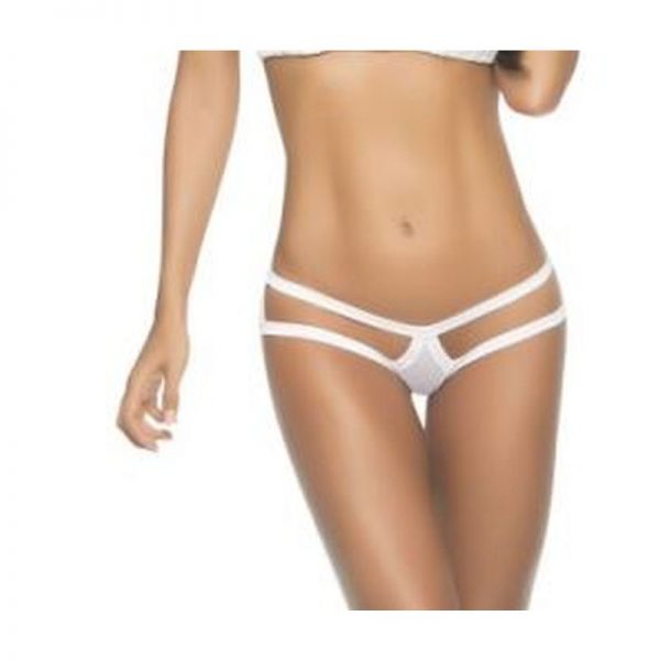 High Leg Thong white