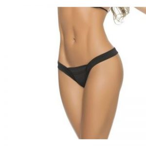 High Leg Thong black