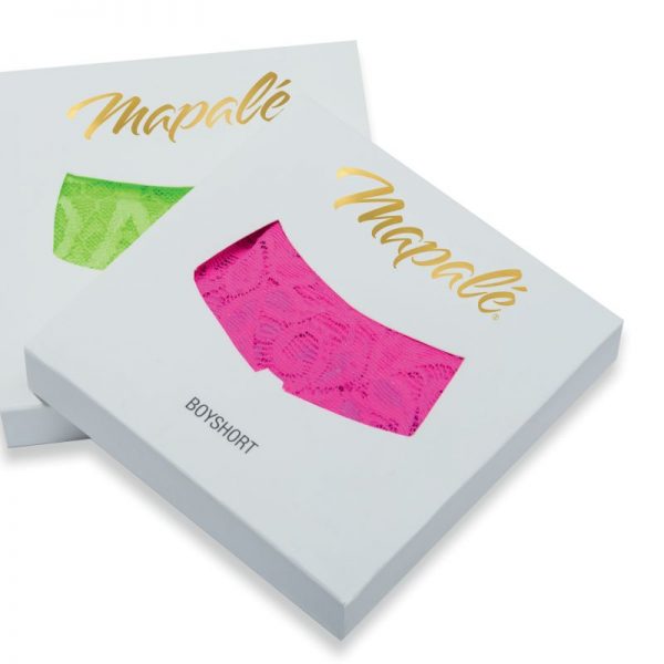 Lace V Back Thong Hot Pink - Image 4