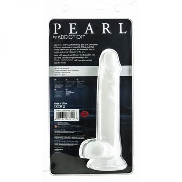Pearl Dildo 7.5in Pearl White - Image 2