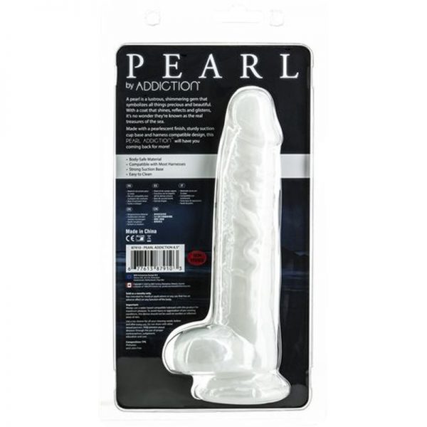 Pearl Dildo 8.5in Pearl White - Image 2
