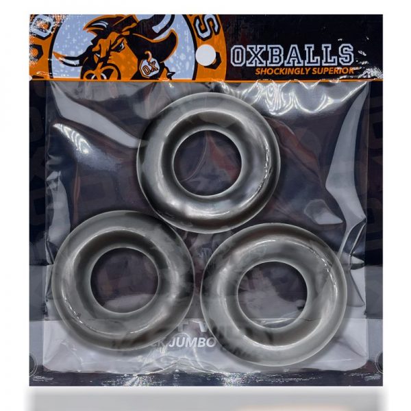 Fat Willy 3 Pc Jumbo Cockrings Black - Image 2