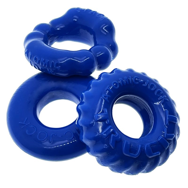 Bonemaker 3 Pc Cockring Set Pool Blue - Image 4