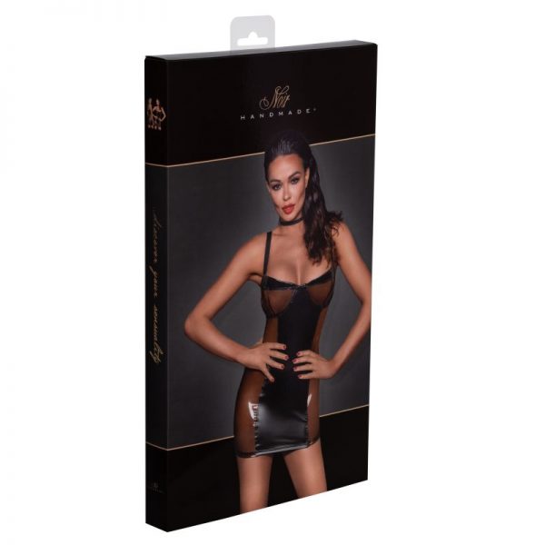 Short Dress w Power Wetlook Panels - Image 3