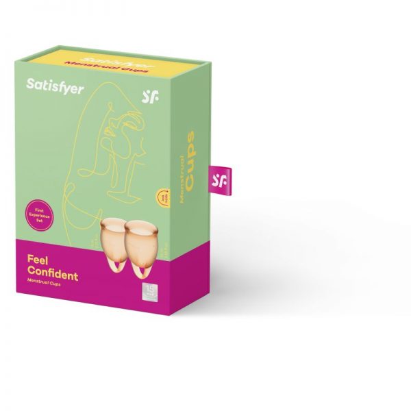 Feel confident Menstrual Cup Orange 2pcs - Image 2