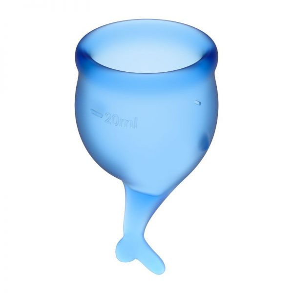 Feel Secure Menstrual Cup Dark Blue 2pcs - Image 2