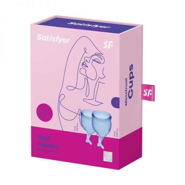 Feel Secure Menstrual Cup Dark Blue 2pcs - Image 3