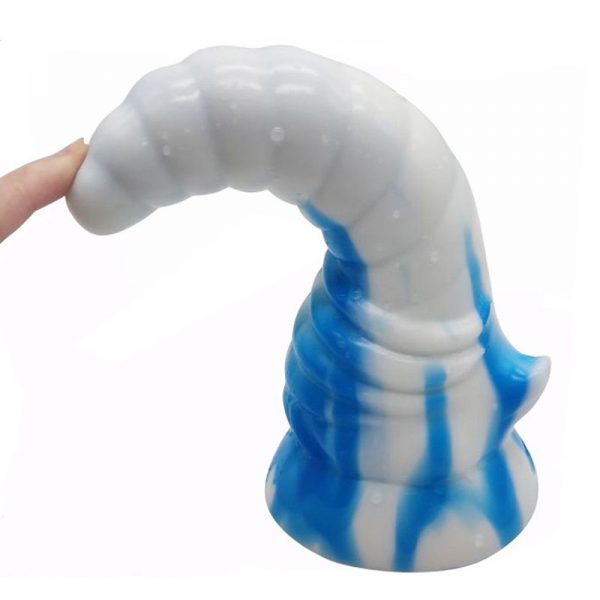 Swirl Dildo Blue/White - Image 2