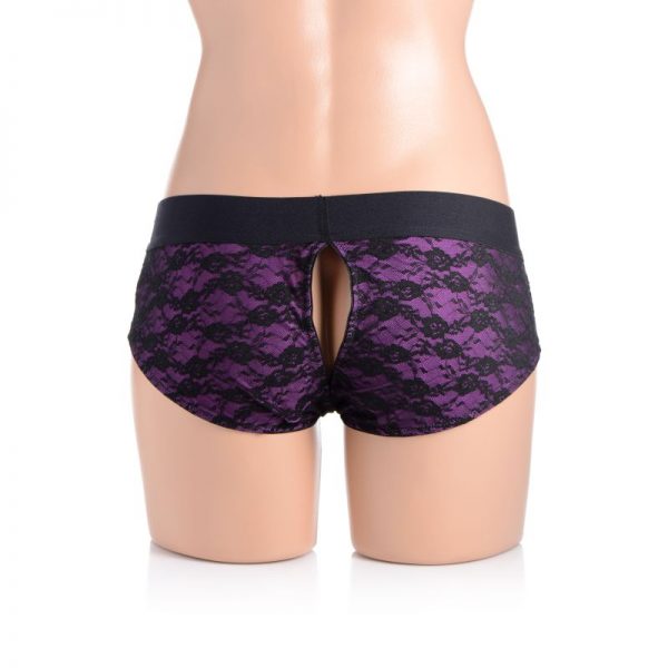 Lace Envy Panty Harness Purple L/XL - Image 4