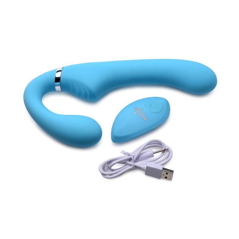 Mighty Rider 10X Strapless Strap-On Blue w Remote - Image 3