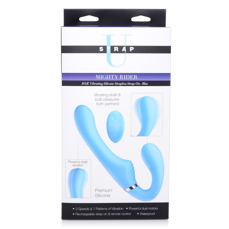 Mighty Rider 10X Strapless Strap-On Blue w Remote - Image 4