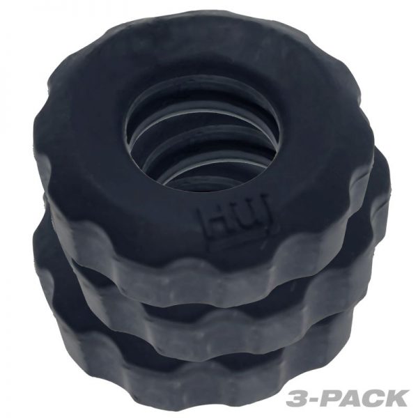 Super Hunkyjunk 3 Pc Cockrings Tar Ice - Image 2