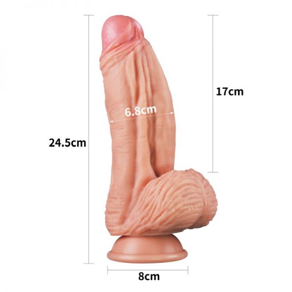 Nature Cock 10in Dual Layer Huge ALIEN Silicone Dildo - Image 2