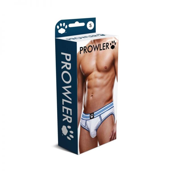 Prowler Open Back Brief White/Blue - Image 3