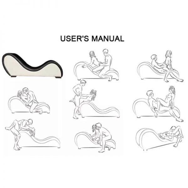 Kama Sutra Chaise Love Lounge White - Image 3