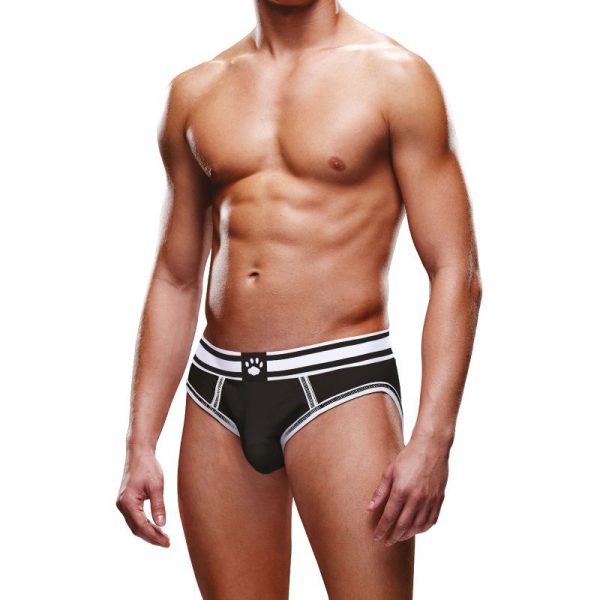 Prowler Open Back Brief Black/White - Image 2