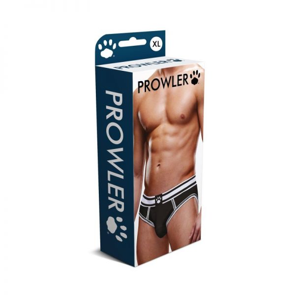 Prowler Open Back Brief Black/White - Image 3