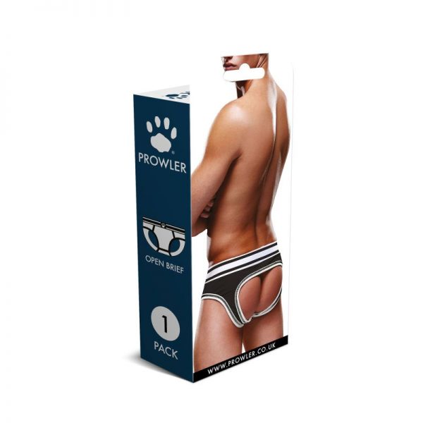 Prowler Open Back Brief Black/White - Image 4