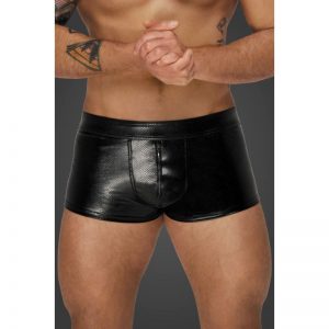 black leather boxer