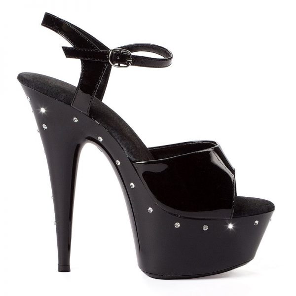 black high heels