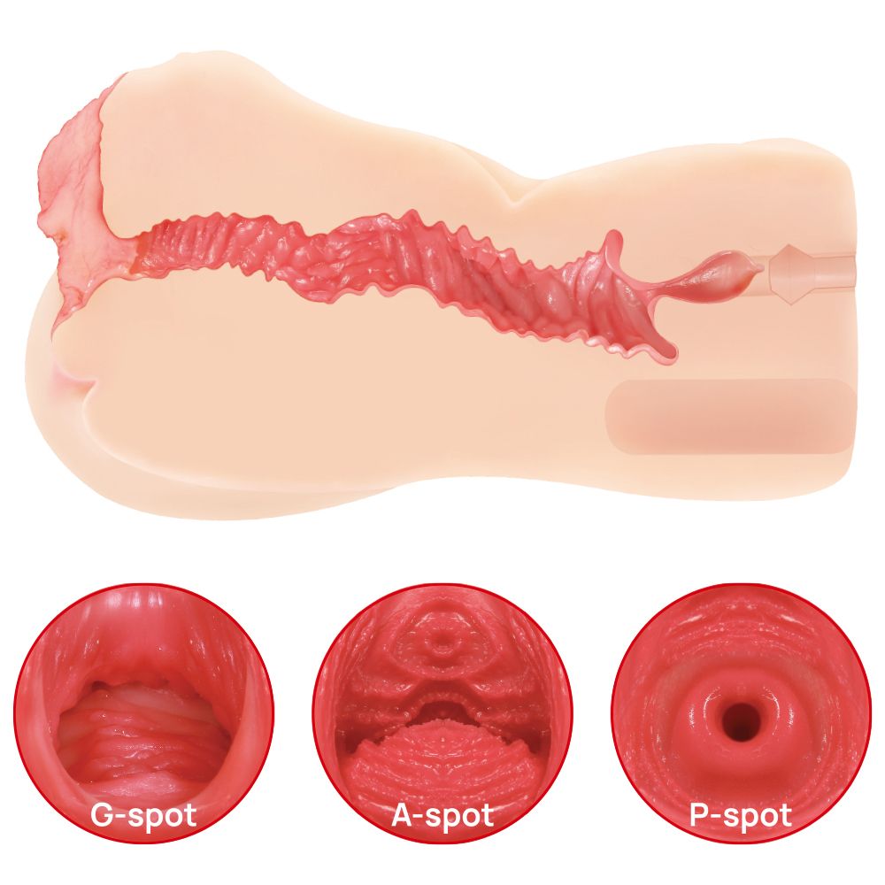 Vanilla Onahole Edn 4 Dual Layer 1:1 Handheld Pussy Masturbator - Image 4