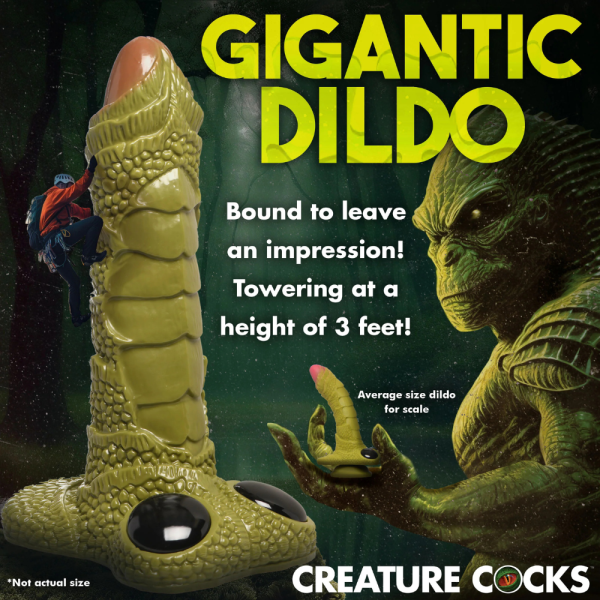 Giant Swamp Monster 1m Scaly Dildo - Image 4