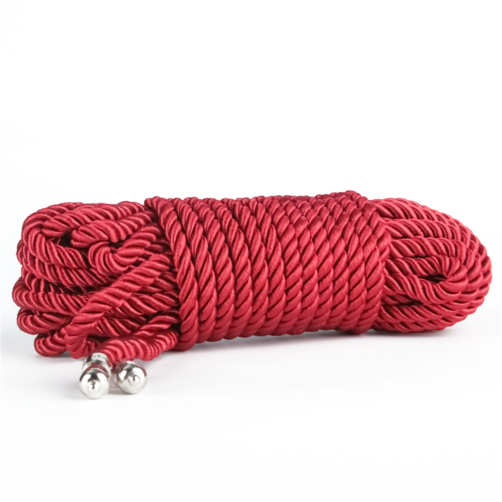 Rebellion Reign Crimson 10m Silky Bondage Rope Red - Image 6
