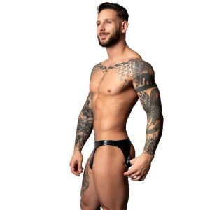 Male Power Moonshine Jock Strap Black