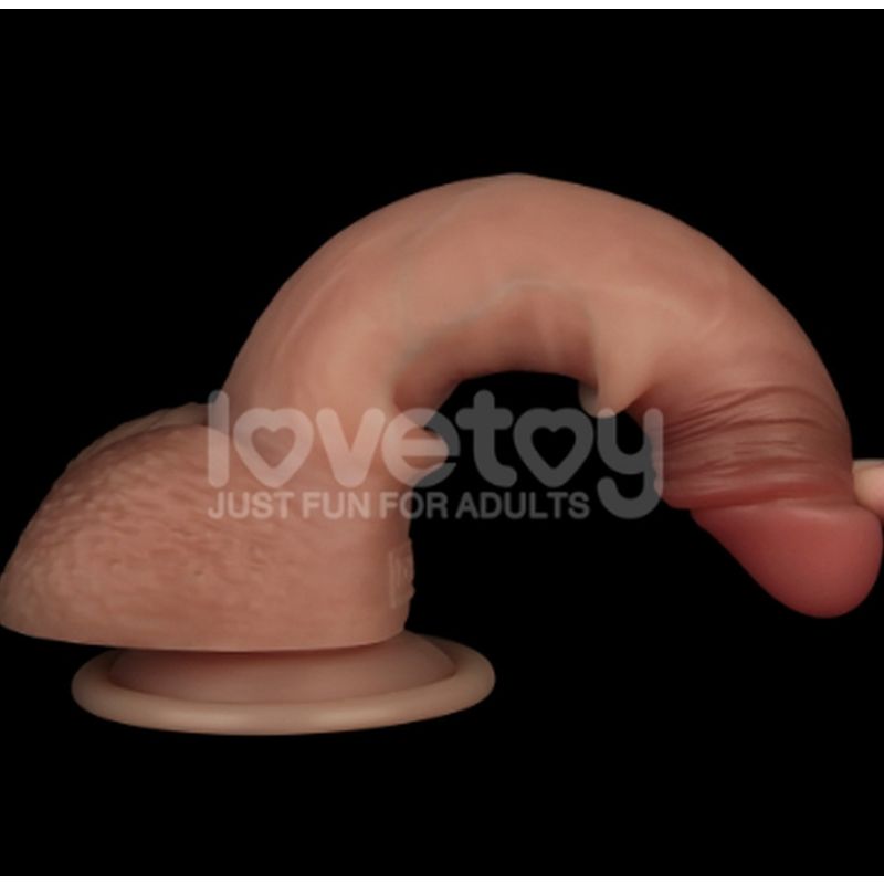 Sliding Skin Pro Dual Layer Silicone Dong 7.5in - Image 4