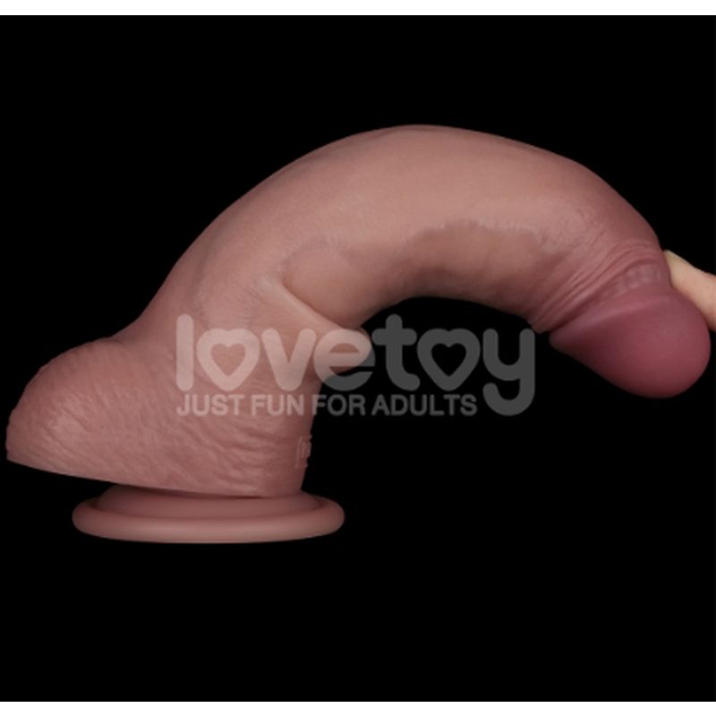 Sliding Skin Pro Dual Layer Silicone Dong 8.5in - Image 4
