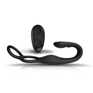 The Vibe 10 Speed Remote Mens Silicone Cock Ball and Anal Vibrator
