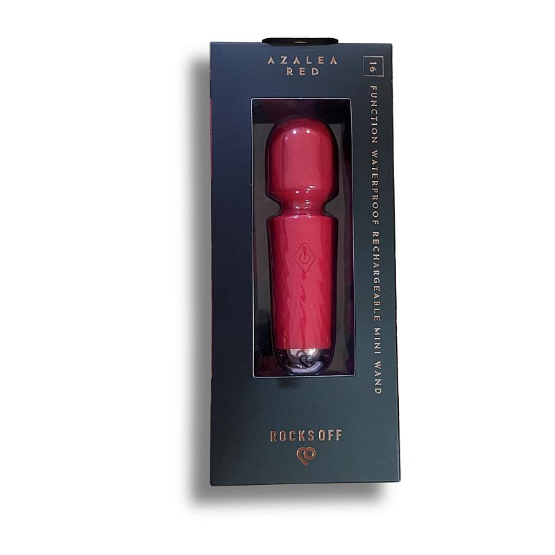 Rechargeable 16 Mode Silicone Mini Wand Azalea Red - Image 3