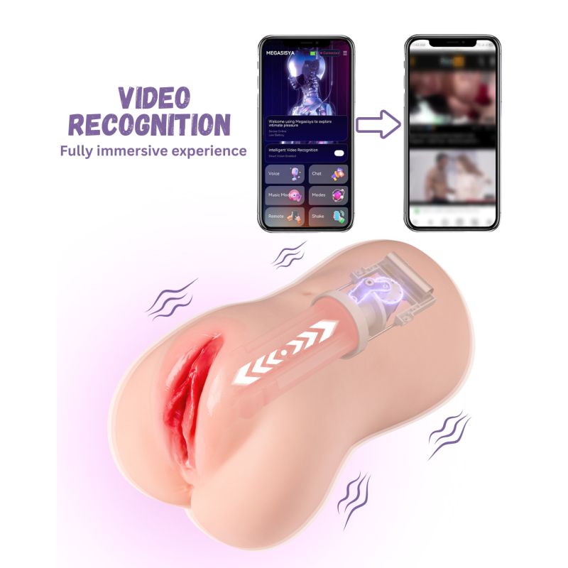 Eliza App Controlled Thrusting Vibrating Realistic Vaginal Masturbator - Image 5